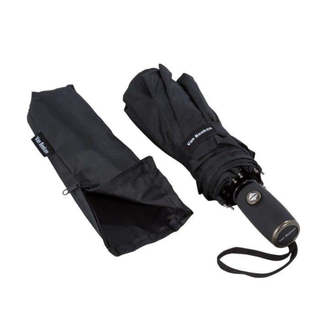 1 Pc Weather-Resistant Black Fiberglass Umbrella
