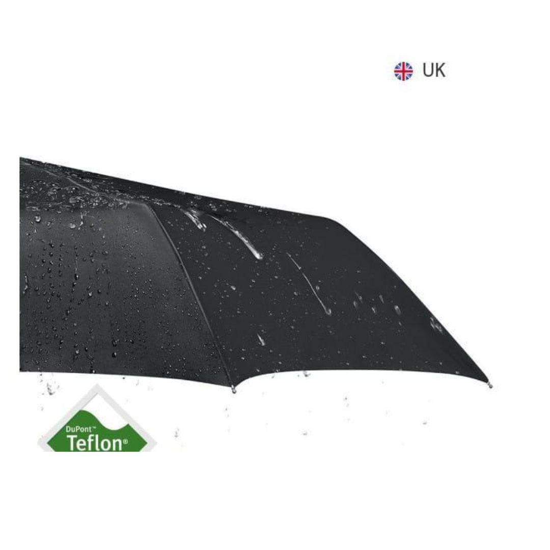 1 Pc Weather-Resistant Black Fiberglass Umbrella