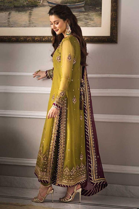chiffon embroidered luxury unstiched 3pc✓